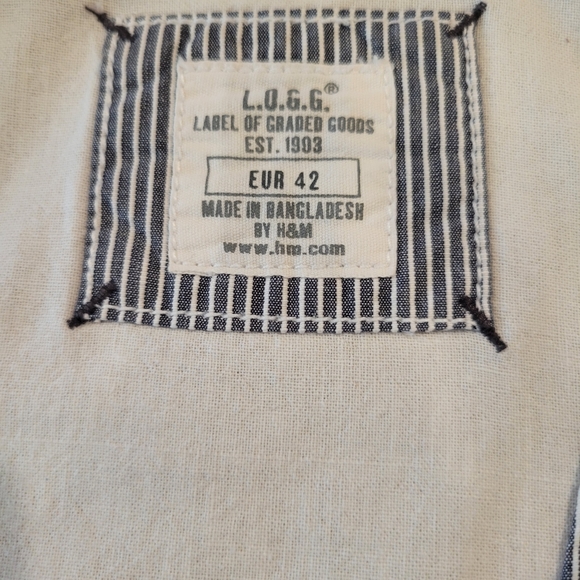 H&M gray& white stripe cotton vest - Picture 2 of 10